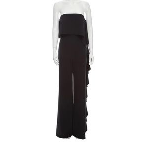 Alexis Black Strapless Ruffled Jumpsuit